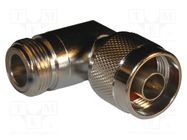 Adapter; N male,N female; Insulation: PTFE; 50Ω; brass; 11GHz AMPHENOL RF