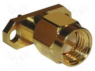 Connector: SMA; socket; male; straight; 50Ω; soldering; PTFE AMPHENOL RF