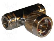 Adapter; N male,N female; Insulation: PTFE; 50Ω; Mat: brass; 11GHz AMPHENOL RF