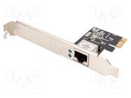 PC extension card: PCIe; PCIe,RJ45 socket; 1Gbps; 0÷55°C DIGITUS