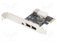 PC extension card: PCIe; 400Mbps DIGITUS