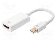 Adapter; DisplayPort 1.2,HDCP 2.2,HDMI 2.0; 0.2m; white DIGITUS