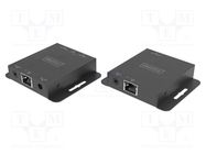 HDMI extender; HDCP 1.4,HDMI 1.4,PoE; black; Enclos.mat: metal DIGITUS