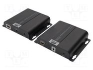 HDMI extender; HDCP 1.4,HDMI 1.4,PoE; black; Enclos.mat: metal DIGITUS