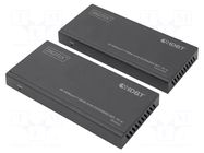 KVM switch; black; HDBaseT™,HDMI 1.4,USB 1.1; 70m DIGITUS