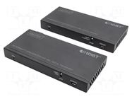 Device: KVM switch; HDBaseT™,HDCP 2.2,HDMI 2.0,USB 2.0; black DIGITUS