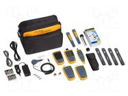Measuring kit: fiber optic network test kit; Software: LinkWare FLUKE NETWORKS