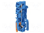 Splice terminal: rail; 2104; 32A; 800V; push-in; blue; 0.5÷6mm2 WAGO