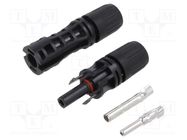 Connector: solar; male + female; 2.5÷10mm2; socket,plug; -40÷85°C CONNFLY