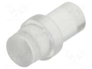 Fiber for LED; Ø3mm; L: 4.8mm; round; Front: flat; straight; PLP1 BIVAR