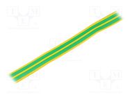 Heat shrink sleeve; thin walled; 3: 1; 18mm; L: 30m; yellow-green HELLERMANNTYTON