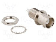 Connector: BNC; socket; female; straight; 50Ω; soldering; PTFE AMPHENOL RF