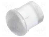 Fiber for LED; round; Ø3mm; Front: convex; straight BIVAR