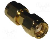 Adapter; RP-SMA male,SMA male; Insulation: PTFE; 50Ω; Mat: brass AMPHENOL RF