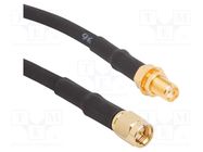 Cable; SMA male,SMA female; straight; 0.5m; 50Ω AMPHENOL RF