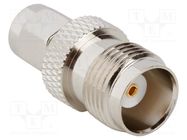 Adapter; SMA male,TNC female; Insulation: PTFE; 50Ω; brass; 11GHz AMPHENOL RF