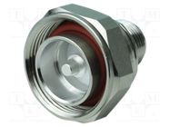 Adapter; 7/16 male,N female; Insulation: PTFE; 50Ω; brass; 7.5GHz AMPHENOL RF