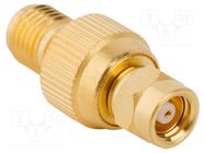 Adapter; SMA female,SMC male; Insulation: PTFE; 50Ω; Mat: brass AMPHENOL RF