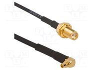 Cable; MMCX male,SMA female; angled,straight; 0.076m; 50Ω AMPHENOL RF