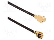 Cable; AMC female,both sides; angled; 0.2m; 50Ω AMPHENOL RF