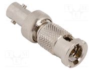 Adapter; HD-BNC male,HD-BNC female; Insulation: PTFE; 75Ω; 4GHz AMPHENOL RF