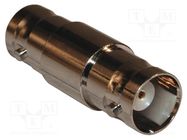 Adapter; BNC female,both sides; Insulation: POM; 50Ω; brass; 4GHz AMPHENOL RF