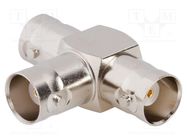 Adapter; BNC female,both sides; Insulation: POM; 50Ω; brass; 4GHz AMPHENOL RF