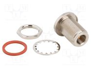 Adapter; N female,SMA female; Insulation: PTFE; 50Ω; Mat: brass AMPHENOL RF