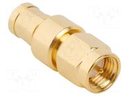 Adapter; SMA male,SMB male; Insulation: PTFE; 50Ω; brass; 4GHz AMPHENOL RF