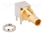 Connector: coaxial; socket; female; angled 90°; 75Ω; THT; -40÷85°C AMPHENOL RF