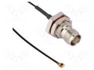 Cable; AMC female,TNC female; angled,straight; 0.15m AMPHENOL RF