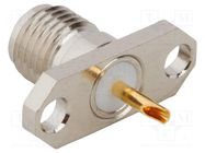 Connector: SMA; socket; female; straight; 50Ω; soldering; PTFE AMPHENOL RF