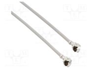 Cable; AMC female,both sides; angled; 0.125m; 50Ω AMPHENOL RF