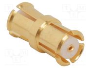 Adapter; SMP male,both sides; Insulation: PTFE; 50Ω; 26.5GHz AMPHENOL RF