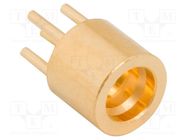 Connector: coaxial; socket; male; straight; 50Ω; THT; on PCBs; 12GHz AMPHENOL RF