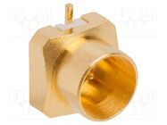 Connector: coaxial; socket; male; straight; 50Ω; SMT; on PCBs; 18GHz AMPHENOL RF