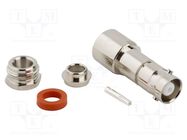 Connector: coaxial; plug; female; straight; soldering,clamp; MHV AMPHENOL RF