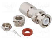 Connector: coaxial; plug; male; straight; soldering,clamp; MHV AMPHENOL RF