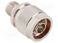 Adapter; N male,TNC female; Insulation: PTFE; 50Ω; brass; 11GHz AMPHENOL RF