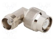 Adapter; TNC male,TNC female; Insulation: PTFE; 50Ω; brass; 11GHz AMPHENOL RF