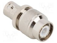 Adapter; BNC female,TNC male; Insulation: PTFE; 50Ω; brass; 4GHz AMPHENOL RF