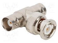 Adapter; BNC male,BNC female; Insulation: PTFE; 50Ω; brass; 4GHz AMPHENOL RF