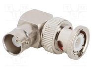 Adapter; BNC male,BNC female; Insulation: PTFE; 50Ω; brass; 4GHz AMPHENOL RF