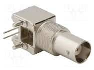 Connector: BNC; socket; female; angled 90°; 50Ω; THT; polypropylene AMPHENOL RF