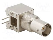 Connector: BNC; socket; female; angled 90°; 50Ω; THT; polypropylene AMPHENOL RF