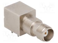 Connector: TNC; socket; female; angled 90°; 50Ω; THT; PTFE AMPHENOL RF