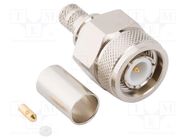 Connector: TNC; plug; male; straight; 50Ω; soldering,crimped; PTFE AMPHENOL RF