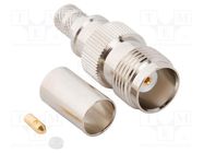 Connector: TNC; plug; female; straight; 50Ω; soldering,crimped AMPHENOL RF