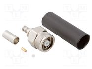 Connector: RP-TNC; plug; reverse,female; straight; 50Ω; for cable AMPHENOL RF