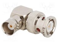 Adapter; BNC male,BNC female; Insulation: PTFE; 50Ω; brass; 4GHz AMPHENOL RF